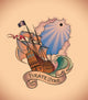 Old-school Tattoo Pirate Star Wall Decal