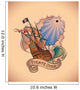 Old-school Tattoo Pirate Star Wall Decal