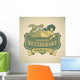 Mermaid Seafood Restaurant Label Wall Decal