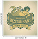 Mermaid Seafood Restaurant Label Wall Decal