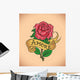Old-school Rose Amore Wall Decal