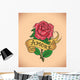Old-school Rose Amore Wall Decal