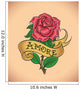 Old-school Rose Amore Wall Decal
