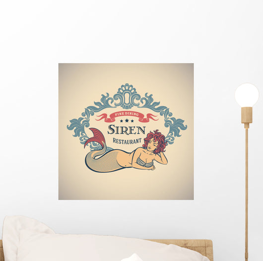 Siren Fine Dining Restaurant Wall Decal