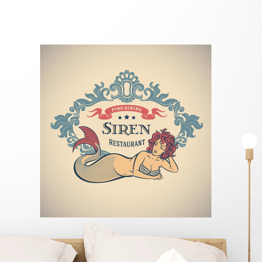 Siren Fine Dining Restaurant Wall Decal
