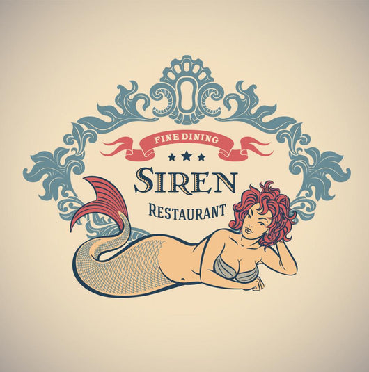 Siren Fine Dining Restaurant Wall Decal