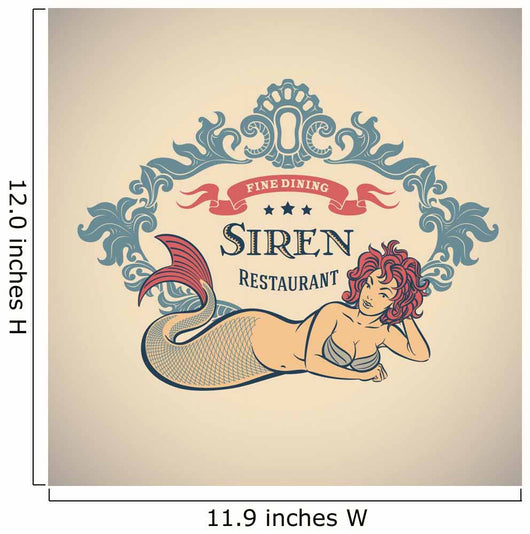 Siren Fine Dining Restaurant Wall Decal