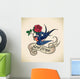 Swallow Brings New Hope Wall Decal