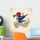 Swallow Brings New Hope Wall Decal