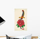 Old-school Tattoo Dagger through Wall Decal