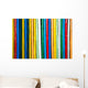 Colorful Bamboo Fence up Wall Decal