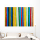 Colorful Bamboo Fence up Wall Decal