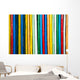 Colorful Bamboo Fence up Wall Decal