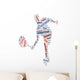 Words Tennis Player White Wall Decal