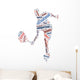 Words Tennis Player White Wall Decal