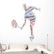 Words Tennis Player White Wall Decal