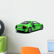 Green Sports Car Wall Decal