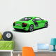 Green Sports Car Wall Decal