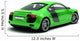 Green Sports Car Wall Decal