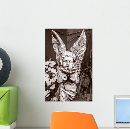 Black and White Stone Wall Decal