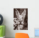 Black and White Stone Wall Decal