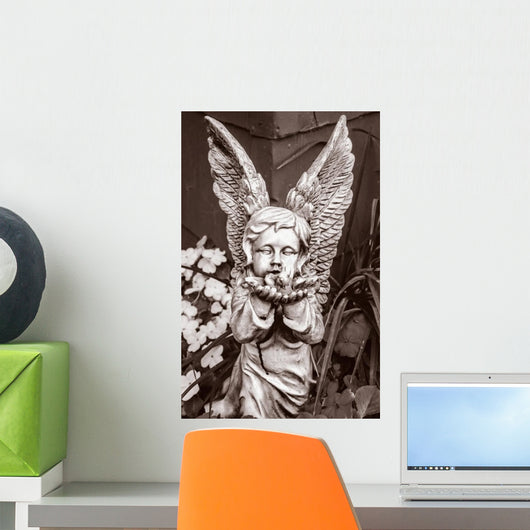 Black and White Stone Wall Decal