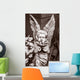 Black and White Stone Wall Decal