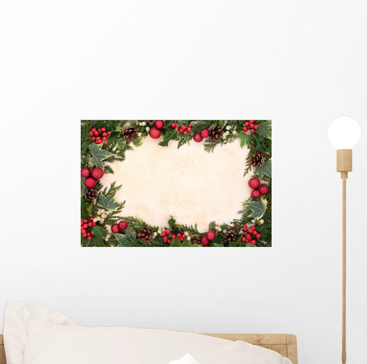 Traditional Christmas Border Wall Decal