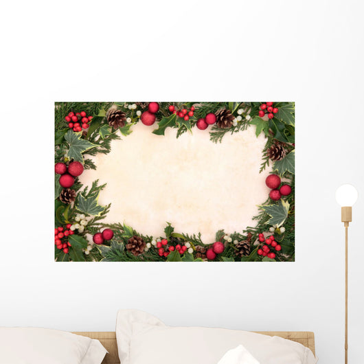 Traditional Christmas Border Wall Decal