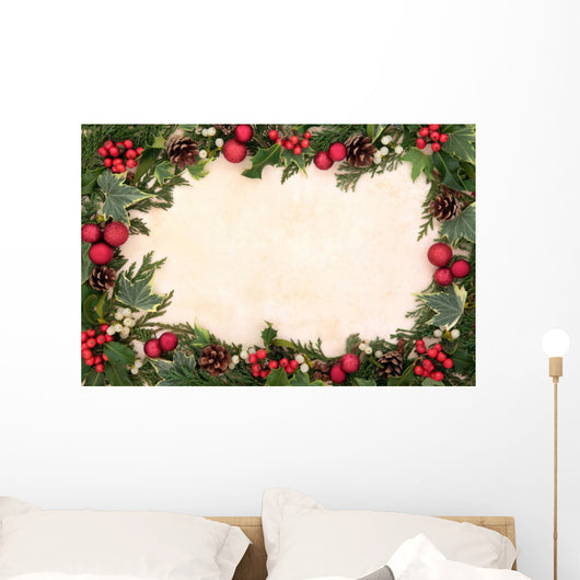 Traditional Christmas Border Wall Decal