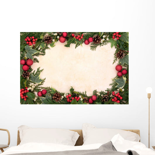 Traditional Christmas Border Wall Decal