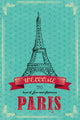 Eiffel Tower for Retro Wall Decal