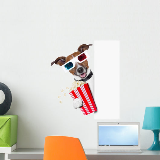Cinema Movie Dog Wall Decal