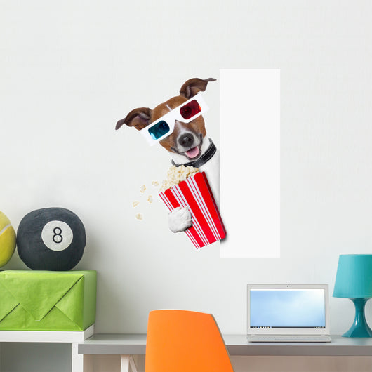 Cinema Movie Dog Wall Decal