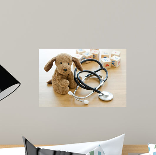 Pediatrics Puppy Toy with Wall Decal