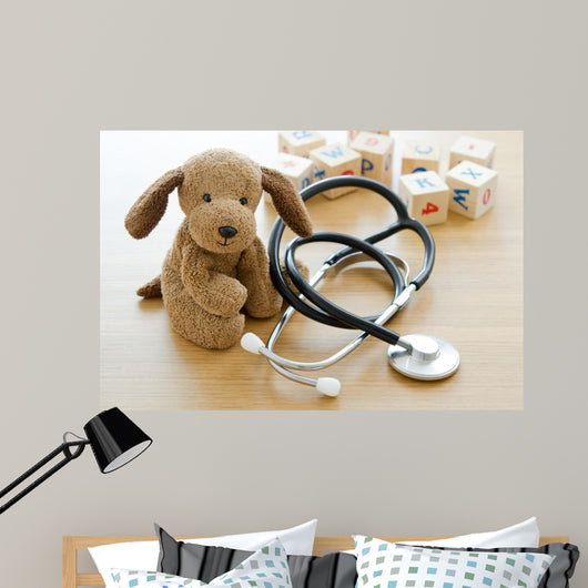 Pediatrics Puppy Toy with Wall Decal