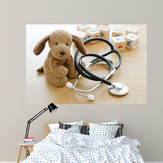 Pediatrics Puppy Toy with Wall Decal