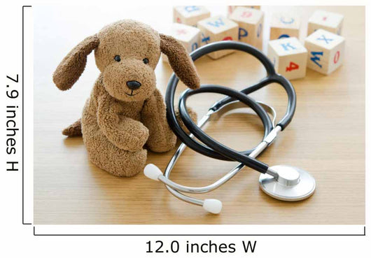 Pediatrics Puppy Toy with Wall Decal