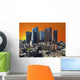 Orange Sunset Sky Los Wall Decal
