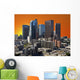 Orange Sunset Sky Los Wall Decal