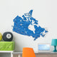 Political Map Canada Wall Decal