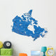 Political Map Canada Wall Decal