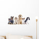 Six Little Dogs Wall Decal