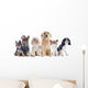 Six Little Dogs Wall Decal