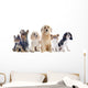 Six Little Dogs Wall Decal