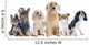Six Little Dogs Wall Decal