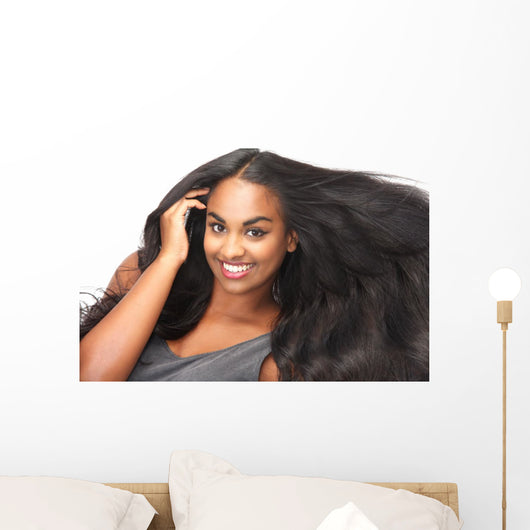 Beautiful Woman Smiling with Wall Decal