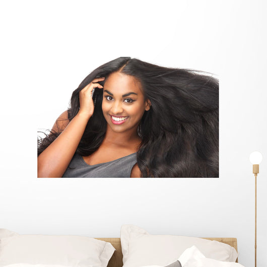 Beautiful Woman Smiling with Wall Decal
