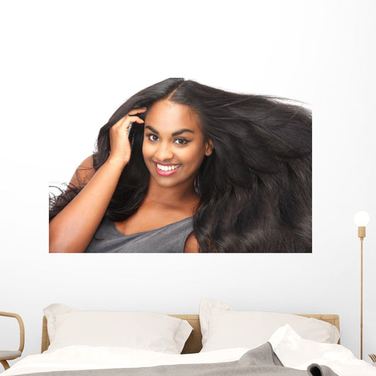 Beautiful Woman Smiling with Wall Decal