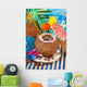 Iced Coffee Served Coconut Wall Decal